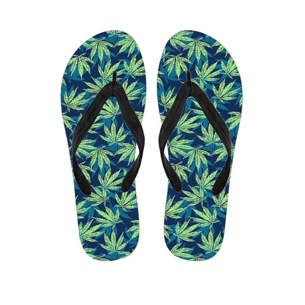 Reggae Leaf Tropical Men's Flip Flops-grizzshop