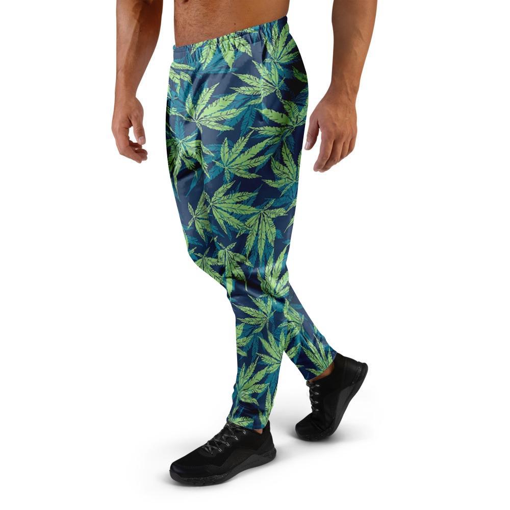 Reggae Leaf Tropical Men's Joggers-grizzshop
