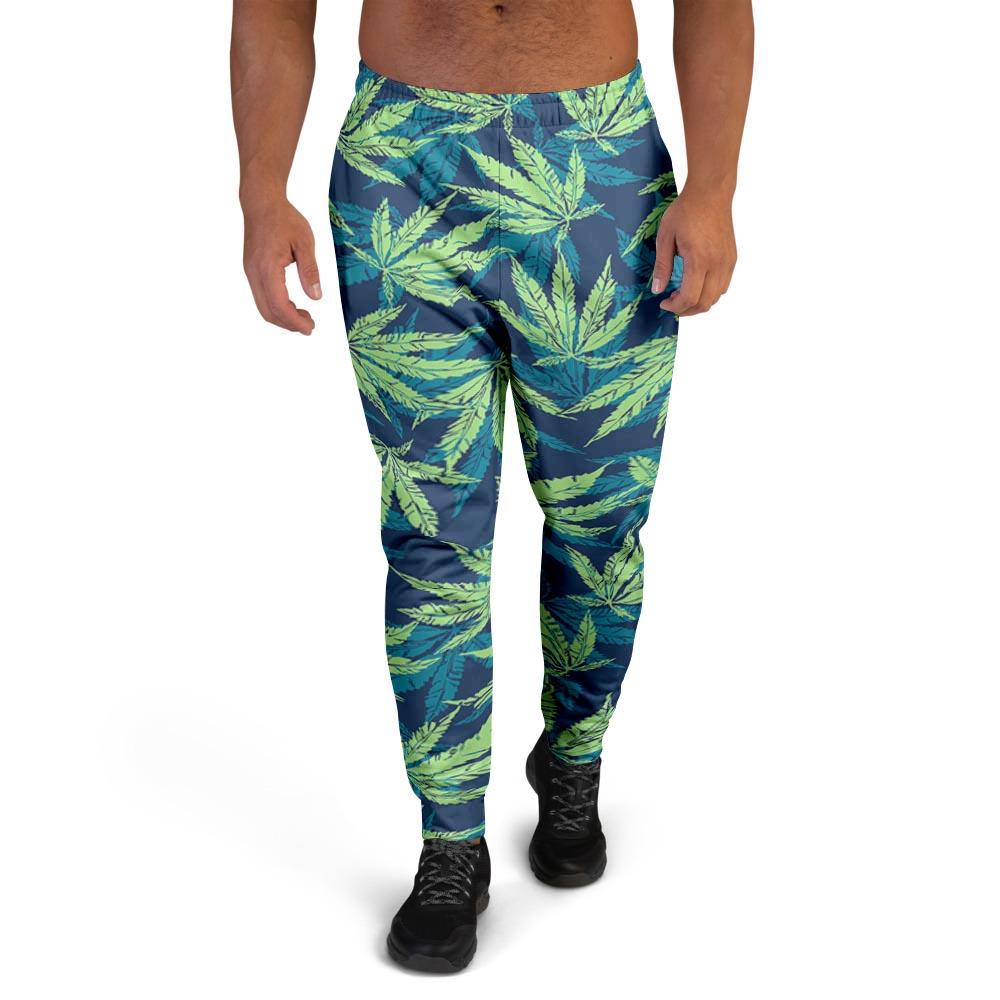 Reggae Leaf Tropical Men's Joggers-grizzshop