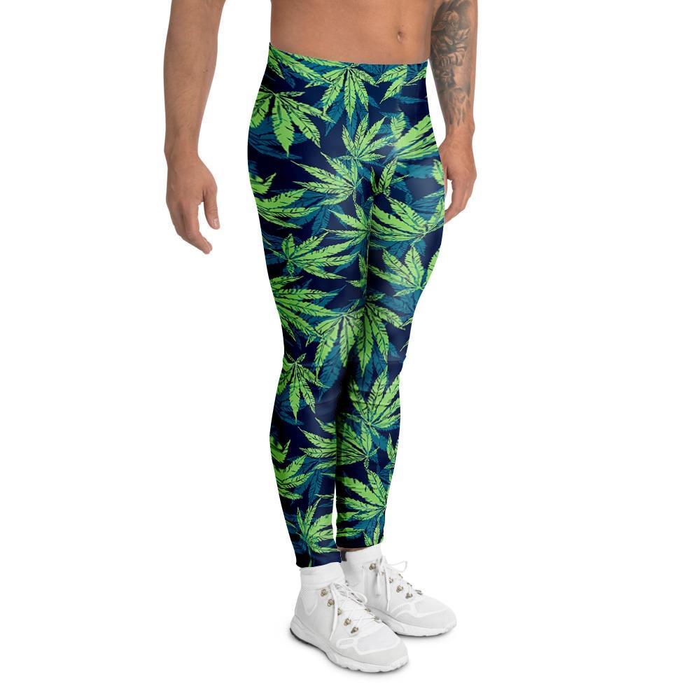 Reggae Leaf Tropical Men's Leggings-grizzshop