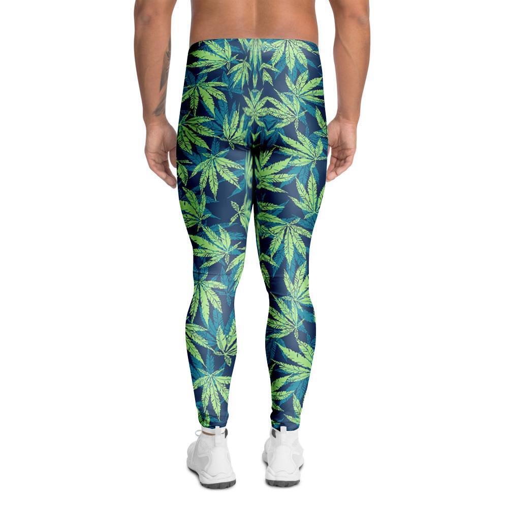 Reggae Leaf Tropical Men's Leggings-grizzshop