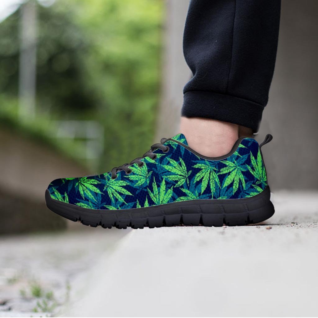 Reggae Leaf Tropical Men's Sneakers-grizzshop