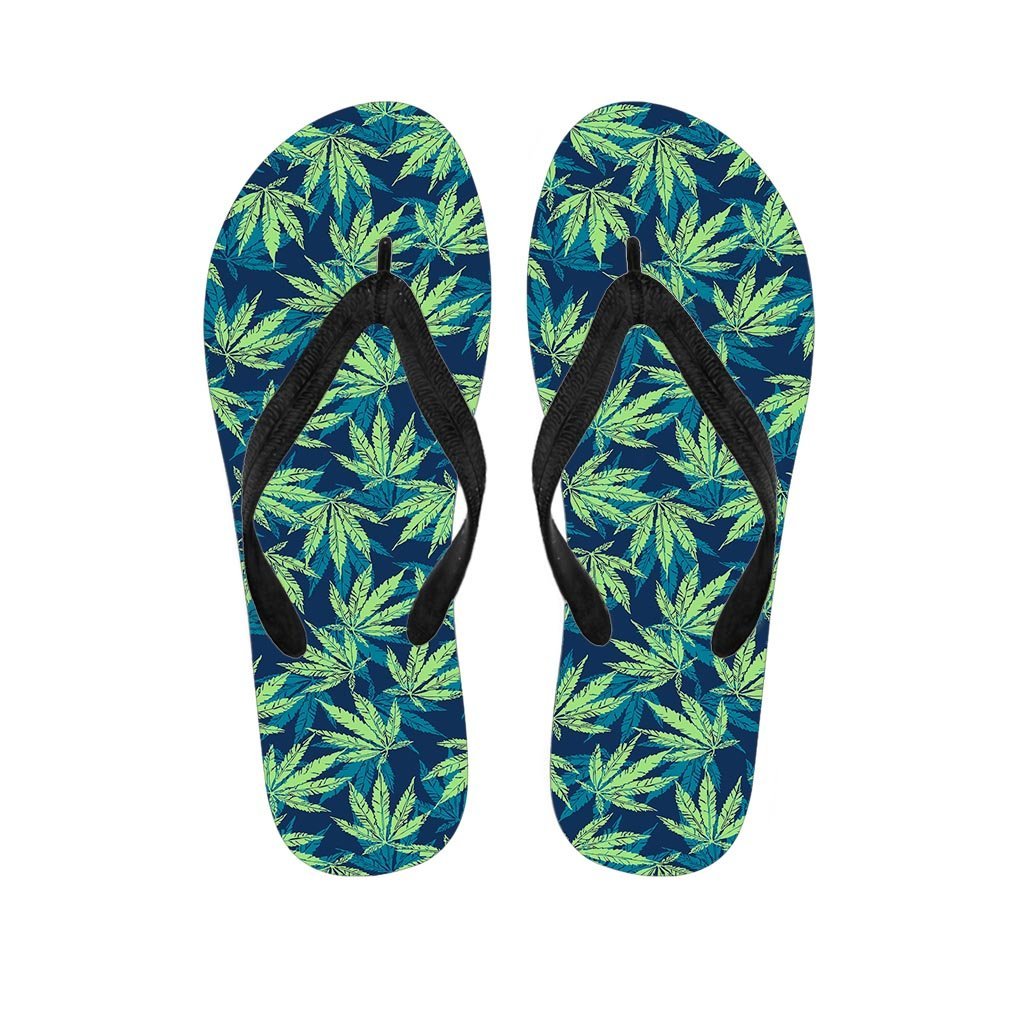 Reggae Leaf Tropical Women's Flip Flops-grizzshop