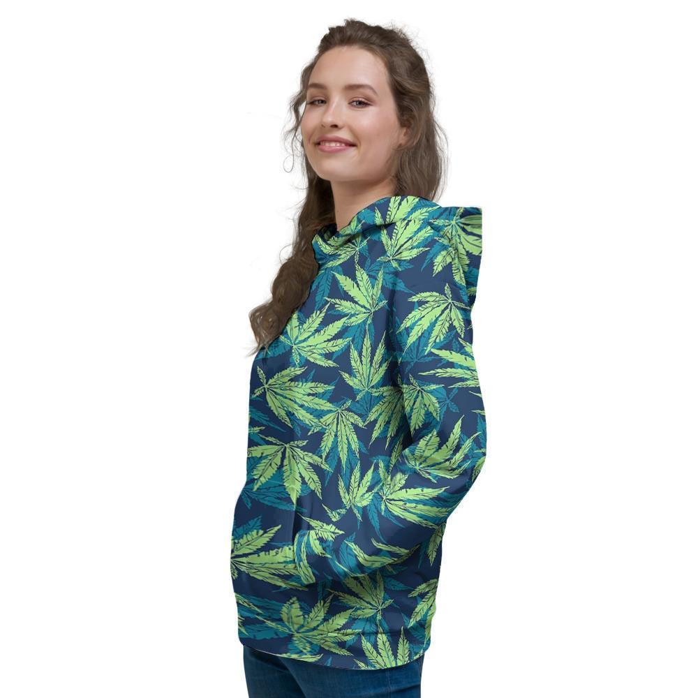 Reggae Leaf Tropical Women's Hoodie-grizzshop