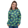 Reggae Leaf Tropical Women's Hoodie-grizzshop