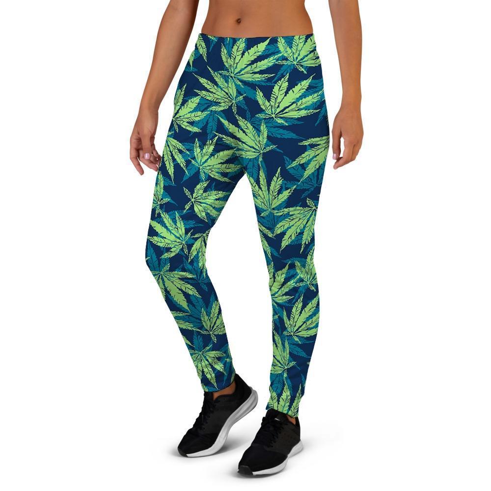 Reggae Leaf Tropical Women's Joggers-grizzshop