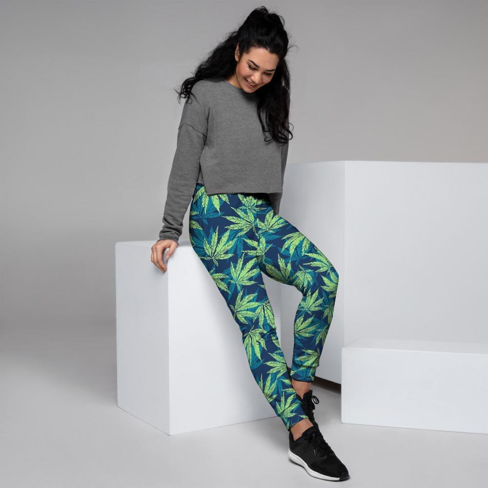 Reggae Leaf Tropical Women's Joggers-grizzshop