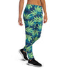 Reggae Leaf Tropical Women's Joggers-grizzshop