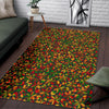 Reggae Rasta Pattern Print Floor Mat-grizzshop