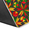 Reggae Rasta Pattern Print Floor Mat-grizzshop