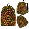 Reggae Rasta Pattern Print Premium Backpack-grizzshop