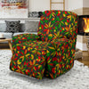 Reggae Rasta Pattern Print Recliner Cover-grizzshop