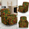 Reggae Rasta Pattern Print Recliner Cover-grizzshop