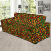 Reggae Rasta Pattern Print Sofa Covers-grizzshop