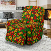 Reggae Rasta Print Pattern Recliner Cover-grizzshop