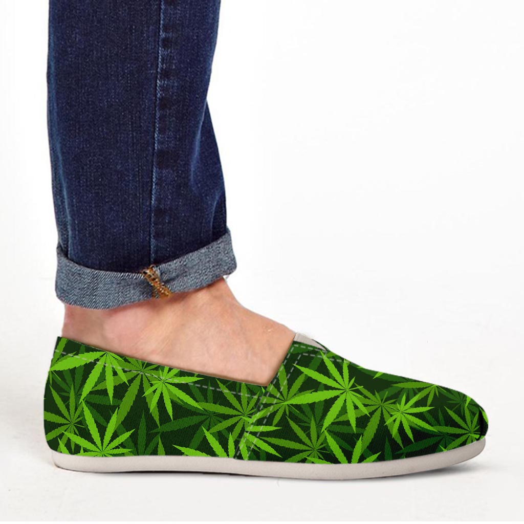 Reggae Leaf Rasta Canvas Shoes-grizzshop