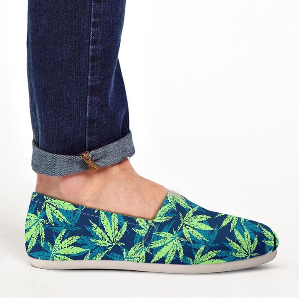 Reggae Leaf Tropical Canvas Shoes-grizzshop