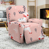 Reindeer Christmas Pattern Print Recliner Cover-grizzshop