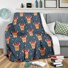 Reindeer Christmas Print Pattern Blanket-grizzshop