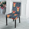 Reindeer Christmas Print Pattern Chair Cover-grizzshop