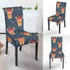 Reindeer Christmas Print Pattern Chair Cover-grizzshop