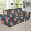 Reindeer Christmas Print Pattern Sofa Covers-grizzshop