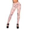 Reindeer Christmas Print Pattern Women Leggings-grizzshop