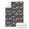 Reindeer Print Pattern Blanket-grizzshop