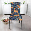 Reindeer Print Pattern Chair Cover-grizzshop