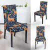 Reindeer Print Pattern Chair Cover-grizzshop