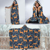 Reindeer Print Pattern Hooded Blanket-grizzshop