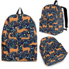 Reindeer Print Pattern Premium Backpack-grizzshop