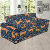 Reindeer Print Pattern Sofa Covers-grizzshop