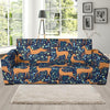 Reindeer Print Pattern Sofa Covers-grizzshop