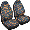 Reindeer Print Pattern Universal Fit Car Seat Cover-grizzshop