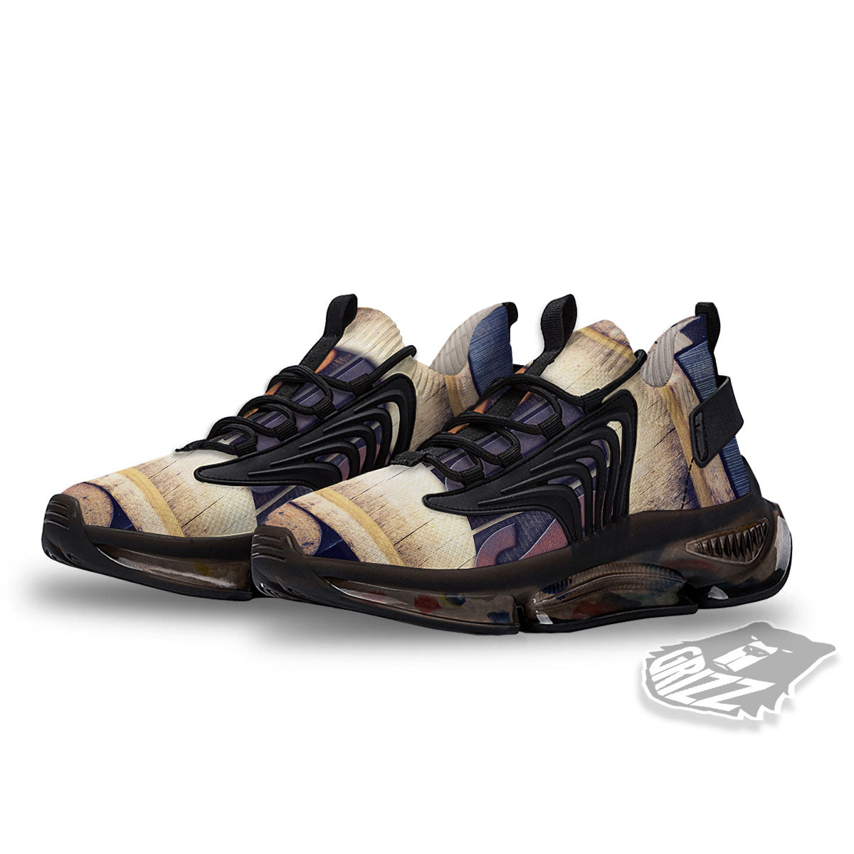 Religious Jesus Words Print Black Gym Shoes-grizzshop