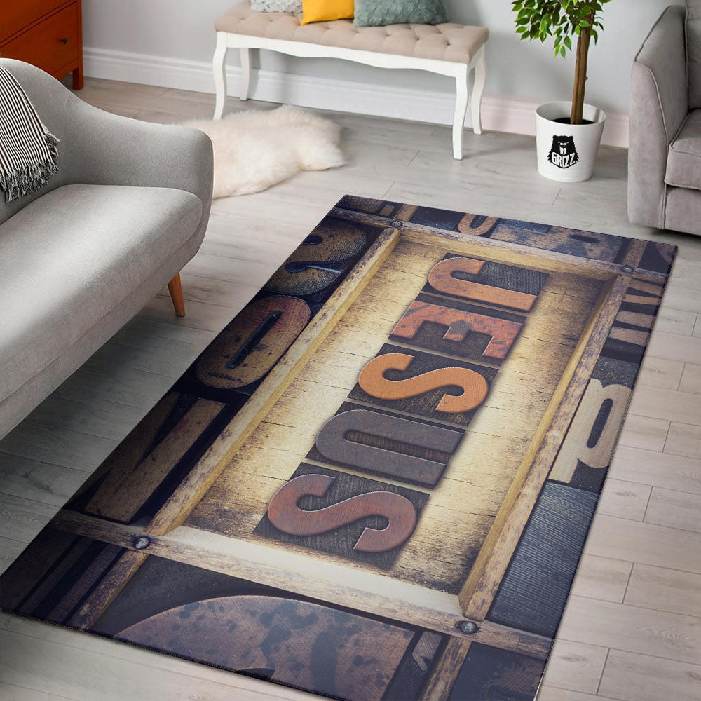 Religious Jesus Words Print Floor Mat-grizzshop