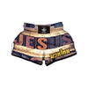 Religious Jesus Words Print Muay Thai Boxing Shorts-grizzshop