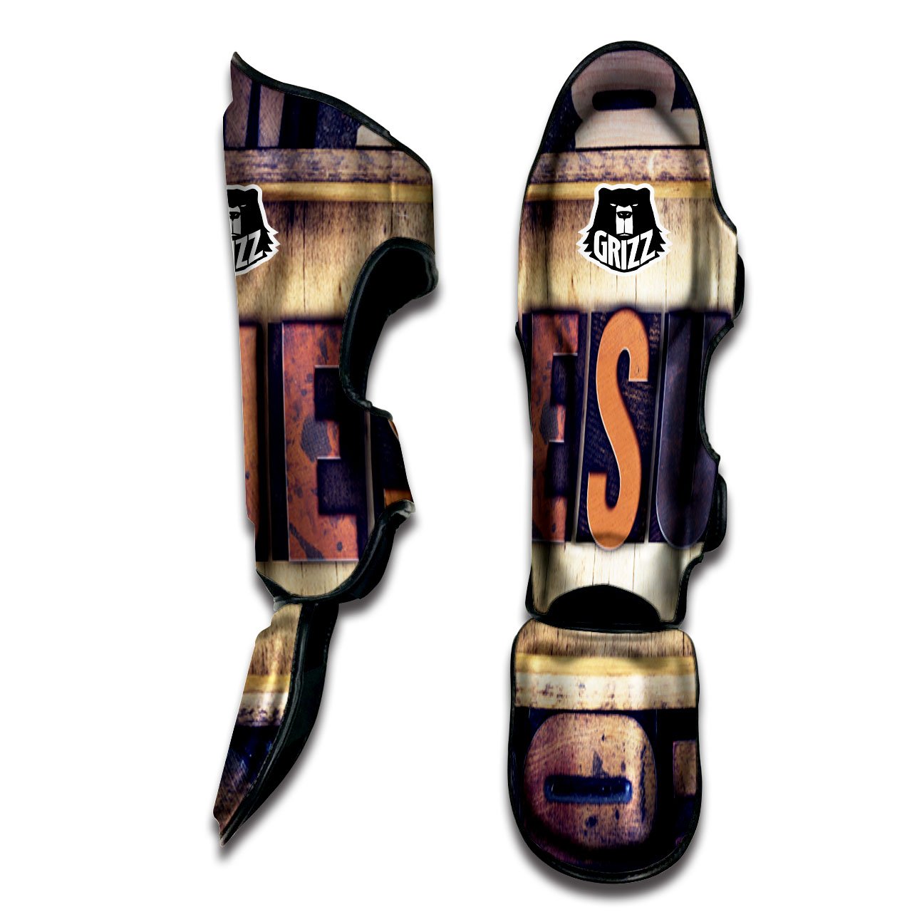 Religious Jesus Words Print Muay Thai Shin Guards-grizzshop