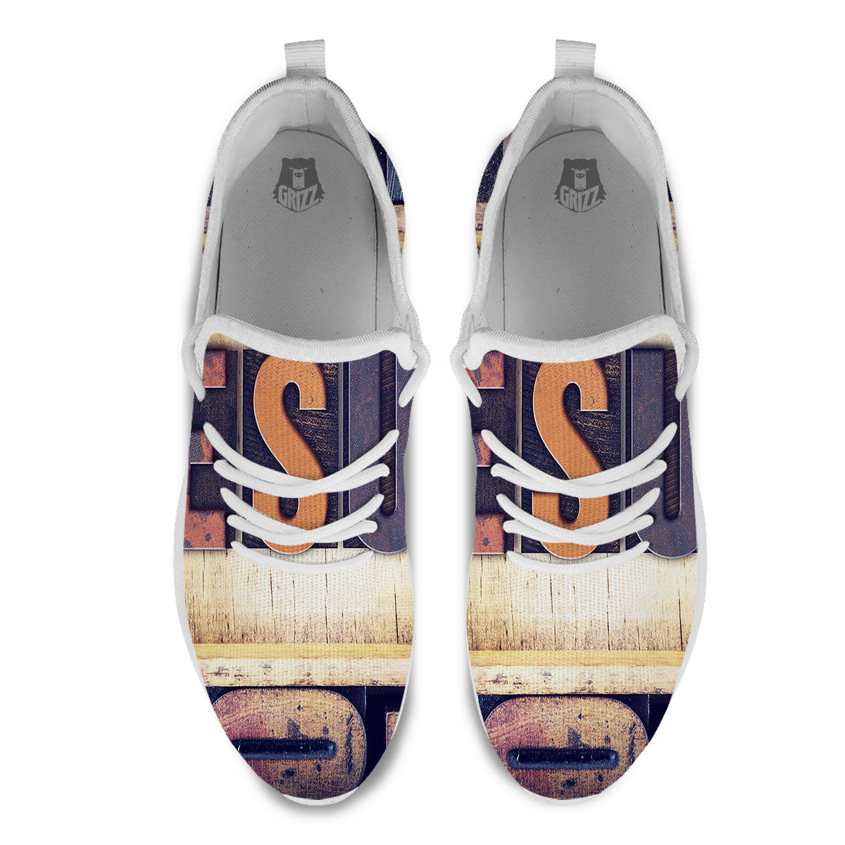 Religious Jesus Words Print White Athletic Shoes-grizzshop