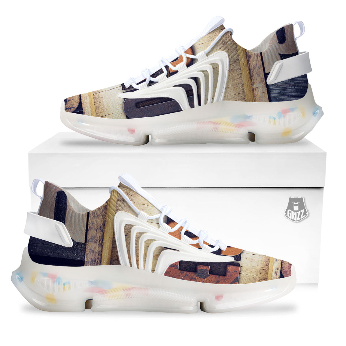Religious Jesus Words Print White Gym Shoes-grizzshop