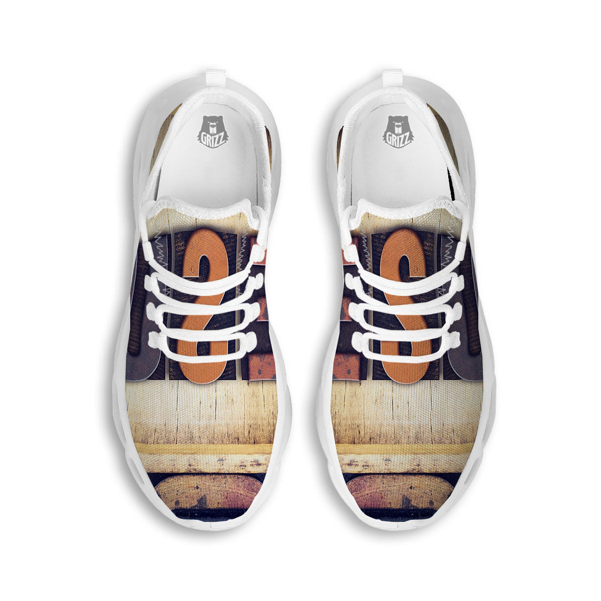 Religious Jesus Words Print White Running Shoes-grizzshop
