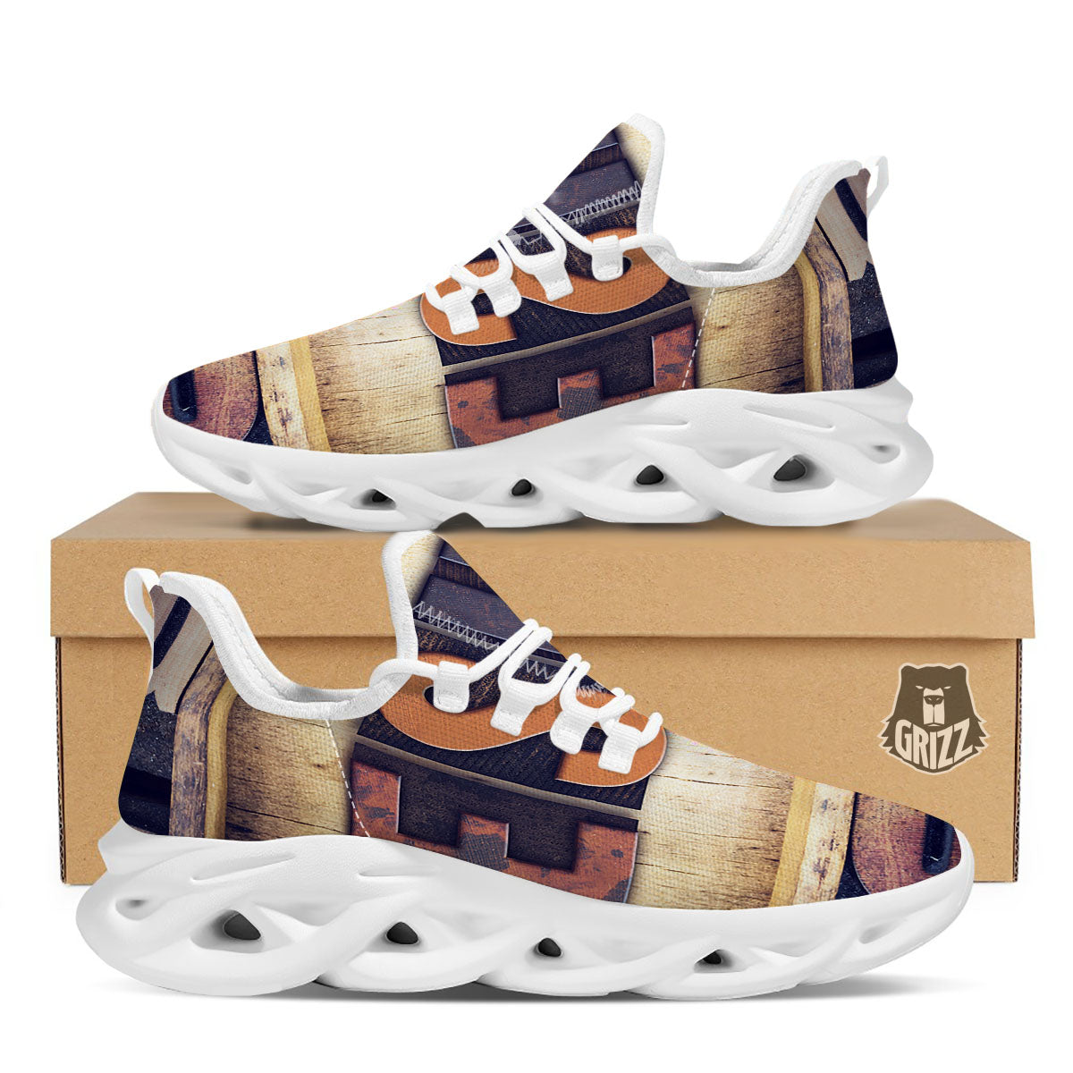 Religious Jesus Words Print White Running Shoes-grizzshop