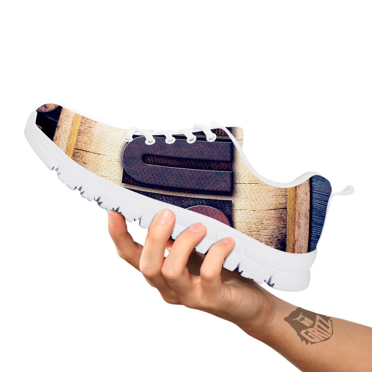 Religious Jesus Words Print White Sneaker-grizzshop