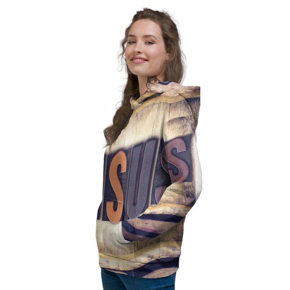 Religious Jesus Words Print Women's Hoodie-grizzshop