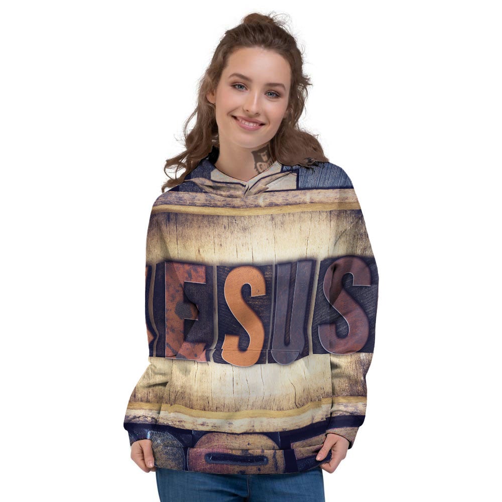 Religious Jesus Words Print Women's Hoodie-grizzshop