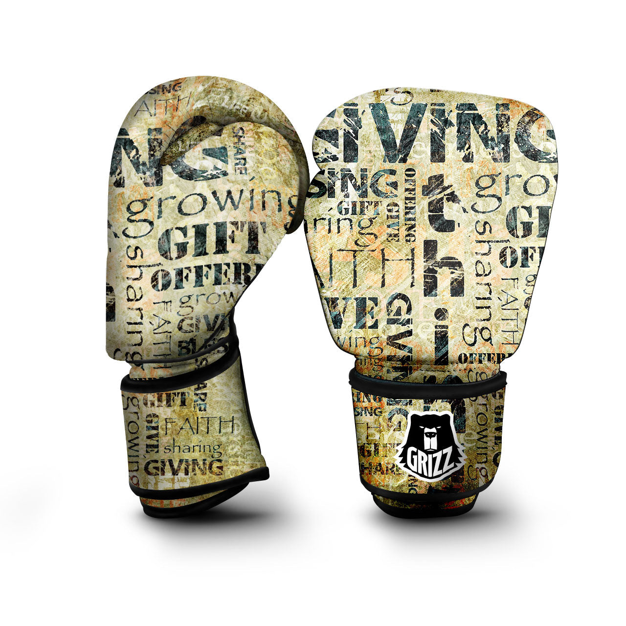 Religious Words Tithing And Giving Print Boxing Gloves-grizzshop