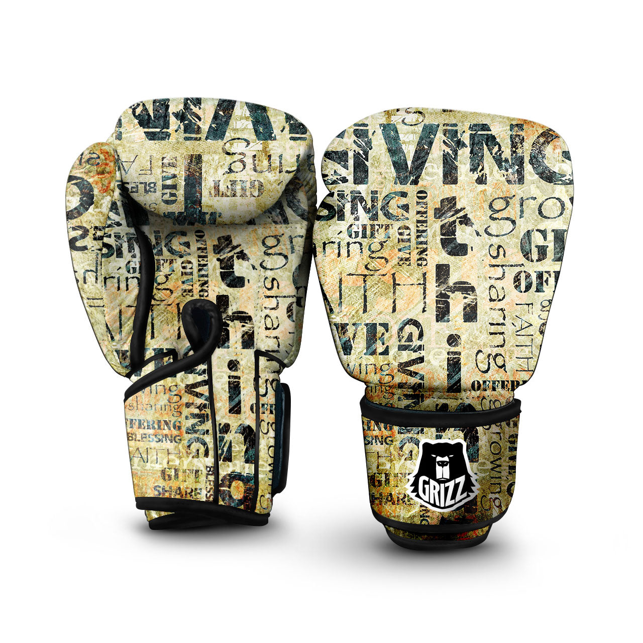 Religious Words Tithing And Giving Print Boxing Gloves-grizzshop