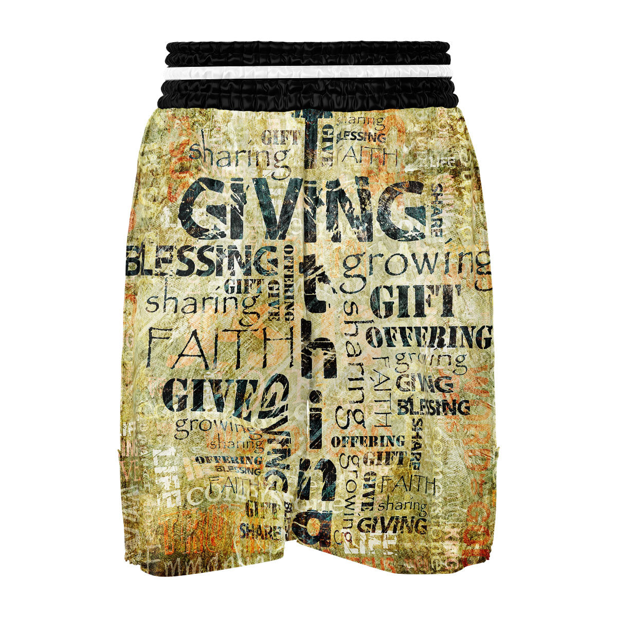 Religious Words Tithing And Giving Print Boxing Shorts-grizzshop
