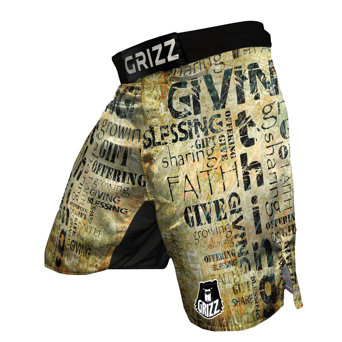 Religious Words Tithing And Giving Print MMA Shorts-grizzshop